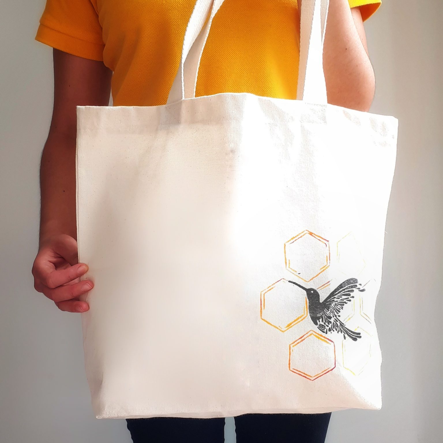 Bolsa Ecol Gica Tote Colibr Colibri Honey Bee